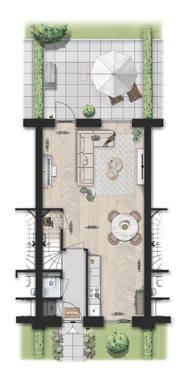 mediumsize floorplan